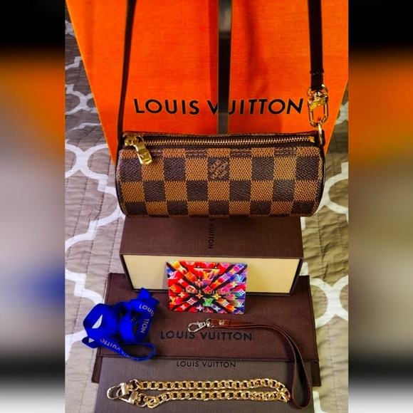 Louis Vuitton Mini Damier Ebene Papillion W/COA - Picture 1 of 11